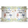 I Wish We Lived Closer Featuring Flowers and Butterfly - Personalized Custom Coffee Mug - BST539_MG I Wish We Lived Closer Featuring Flowers and Butterfly - Personalized Custom Coffee Mug - BST539_MG