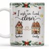 I Wish We Lived Closer, Houses And Hearts - Personalized Custom Coffee Mug - XMAS042_MG I Wish We Lived Closer, Houses And Hearts - Personalized Custom Coffee Mug - XMAS042_MG