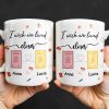 I Wish We Lived Closer With Post Stamp Design - Personalized Custom Coffee Mug - BST542_MG I Wish We Lived Closer With Post Stamp Design - Personalized Custom Coffee Mug - BST542_MG