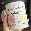 I Wish We Lived Closer With Post Stamp Design - Personalized Custom Coffee Mug - BST542_MG I Wish We Lived Closer With Post Stamp Design - Personalized Custom Coffee Mug - BST542_MG