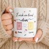 I Wish We Lived Closer With Post Stamp Design - Personalized Custom Coffee Mug - BST542_MG I Wish We Lived Closer With Post Stamp Design - Personalized Custom Coffee Mug - BST542_MG