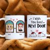 I Wish You Lived Next Door, Gift For Friends, Personalized Mug, Bestie Coffee Mug, Best Friends Gift I Wish You Lived Next Door, Gift For Friends, Personalized Mug, Bestie Coffee Mug, Best Friends Gift