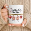 I Wish You Lived Next Door With Houses And Hearts - Personalized Custom Coffee Mug - BST536_MG I Wish You Lived Next Door With Houses And Hearts - Personalized Custom Coffee Mug - BST536_MG