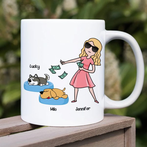 I Work Hard, Gift For Pet Lover, Personalized Mug, Dog And Cat Mug I Work Hard, Gift For Pet Lover, Personalized Mug, Dog And Cat Mug