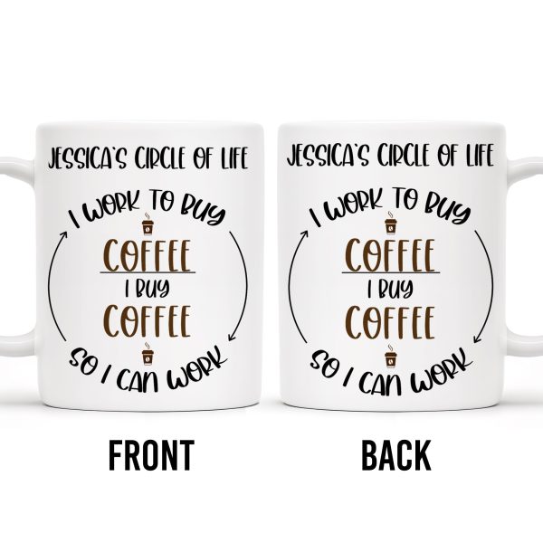 I Work To Buy Coffee, I Buy Coffee So I Can Work Mug - Personalized Custom Coffee Mug - COL035_MG I Work To Buy Coffee, I Buy Coffee So I Can Work Mug - Personalized Custom Coffee Mug - COL035_MG