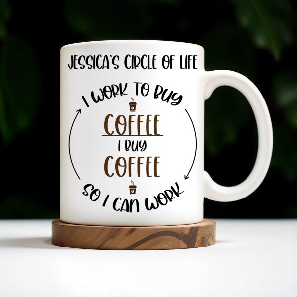 I Work To Buy Coffee, I Buy Coffee So I Can Work Mug - Personalized Custom Coffee Mug - COL035_MG I Work To Buy Coffee, I Buy Coffee So I Can Work Mug - Personalized Custom Coffee Mug - COL035_MG
