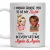 I Would Choose You To Be My Sister, Cartoon Characters - Personalized Custom Coffee Mug - BST241_MG I Would Choose You To Be My Sister, Cartoon Characters - Personalized Custom Coffee Mug - BST241_MG