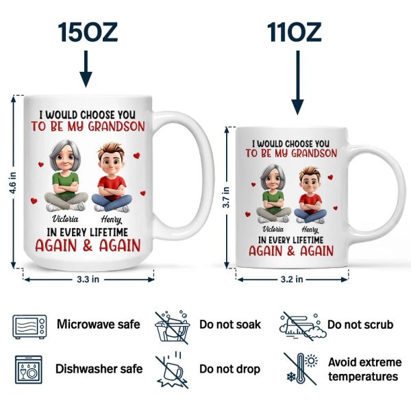 I Would Choose You To Be My Son Daughter In Every Lifetime - Personalized Mug I Would Choose You To Be My Son Daughter In Every Lifetime - Personalized Mug