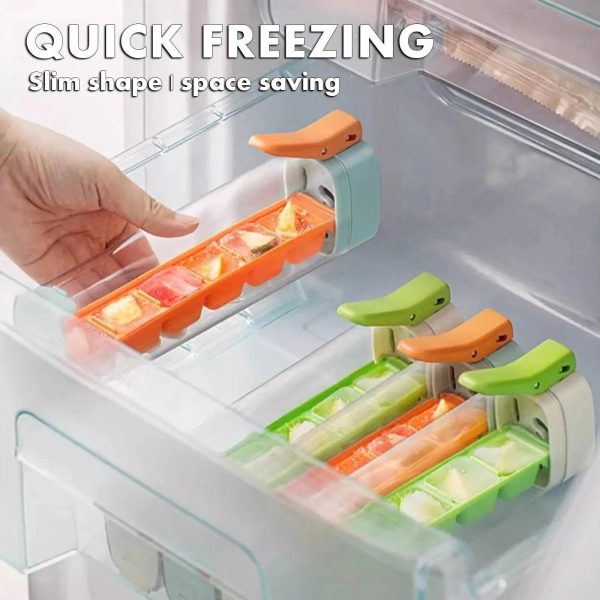 Ice Cubes Tray One Handed Deicing Ice Cubes Tray One Handed Deicing