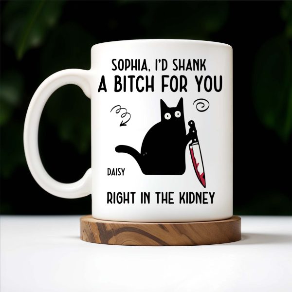I'd Do Anything For You Featuring Black Cat With Knife - Personalized Custom Coffee Mug - PET081_MG I'd Do Anything For You Featuring Black Cat With Knife - Personalized Custom Coffee Mug - PET081_MG