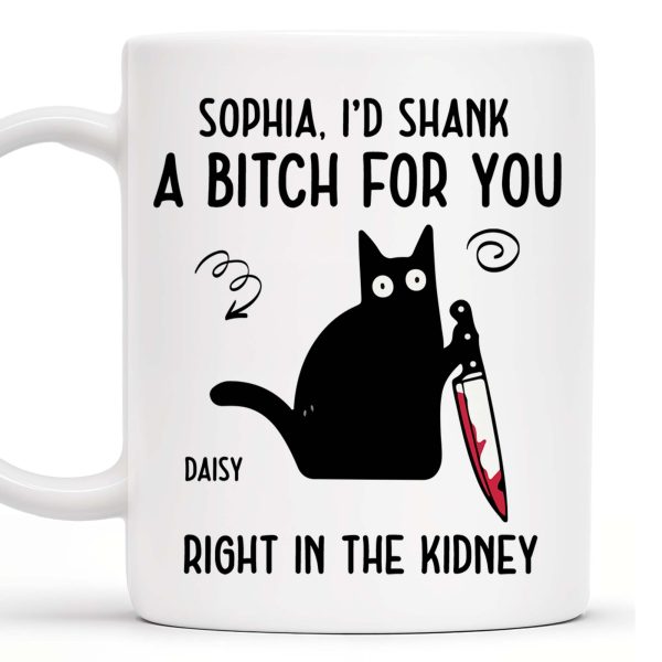 I'd Do Anything For You Featuring Black Cat With Knife - Personalized Custom Coffee Mug - PET081_MG I'd Do Anything For You Featuring Black Cat With Knife - Personalized Custom Coffee Mug - PET081_MG