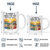 I'd Punch a Bitch for You Personalized White Ceramic Mug, Fun Gift for Best Friends