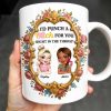 I'd Punch A B*tch For You With Roses And Golden Frame - Personalized Custom Coffee Mug - BST462_MG I'd Punch A B*tch For You With Roses And Golden Frame - Personalized Custom Coffee Mug - BST462_MG