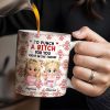 I'd Punch A [Censored] For You, Cartoon Girls With Ice Cream - Personalized Custom Coffee Mug - BST470_MG