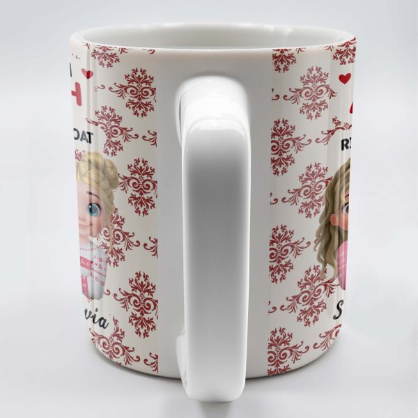 I'd Punch A [Censored] For You, Cartoon Girls With Ice Cream - Personalized Custom Coffee Mug - BST470_MG