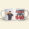 If Found In Microwave Please Return To Dad, Personalized Mug, Gift For Dad, Funny Custom Image Dad Mug If Found In Microwave Please Return To Dad, Personalized Mug, Gift For Dad, Funny Custom Image Dad Mug