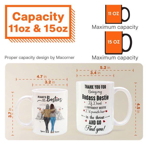 If I Had A Different Bestie I'd Punch Her In The Throat - Personalized Mug If I Had A Different Bestie I'd Punch Her In The Throat - Personalized Mug