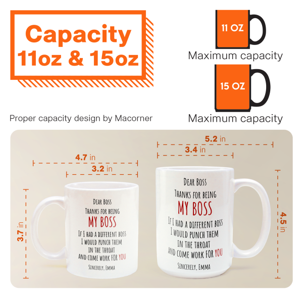 If I Had A Different Boss I Would Punch Them In The Throat - Personalized Mug If I Had A Different Boss I Would Punch Them In The Throat - Personalized Mug