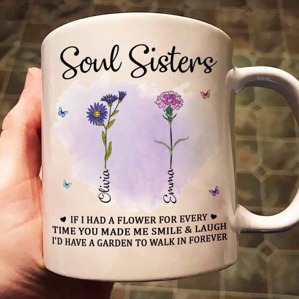 If I Had A Flower For Every Time You Made Me Smile - Personalized Mug If I Had A Flower For Every Time You Made Me Smile - Personalized Mug