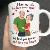 If I Had My Life To Live Over Again Hugging Couple - Personalized Mug If I Had My Life To Live Over Again Hugging Couple - Personalized Mug