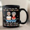 If I Had My Life To Live Over Again Retro Couple - Personalized Mug If I Had My Life To Live Over Again Retro Couple - Personalized Mug