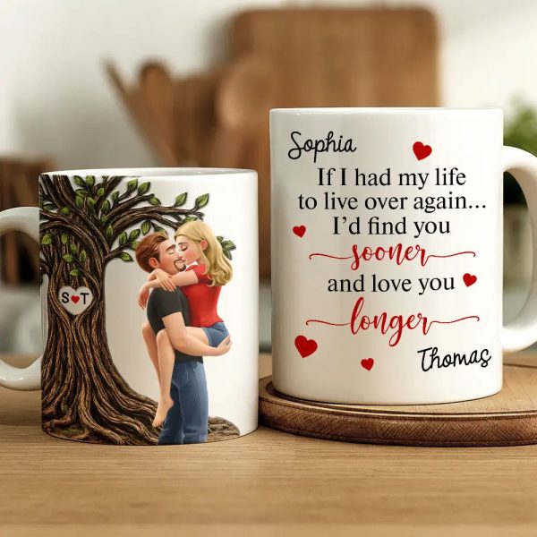If I Have My Life To Life - Personalized White Edge-to-Edge Mug If I Have My Life To Life - Personalized White Edge-to-Edge Mug