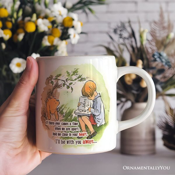 If We're Apart Keep Me in Your Heart Personalized Mug, Pooh and Friends Quote for Appreciation Gift If We're Apart Keep Me in Your Heart Personalized Mug, Pooh and Friends Quote for Appreciation Gift