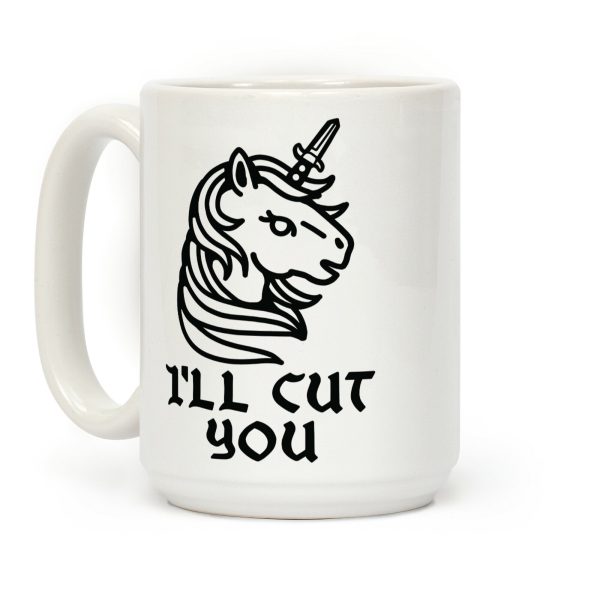 I'll Cut You Switchblade Unicorn Coffee Mug