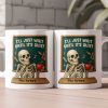 I'll Just Wait Until It's Quiet Teacher Funny Gift 3D Effect - Personalized Mug I'll Just Wait Until It's Quiet Teacher Funny Gift 3D Effect - Personalized Mug