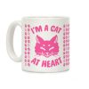 I'm a Cat at Heart Coffee Mug I'm a Cat at Heart Coffee Mug