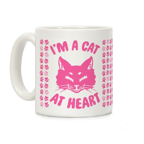 I'm a Cat at Heart Coffee Mug I'm a Cat at Heart Coffee Mug