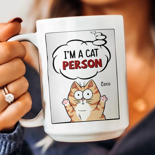 I'm A Cat Person - Cartoon Version - Personalized Mug I'm A Cat Person - Cartoon Version - Personalized Mug
