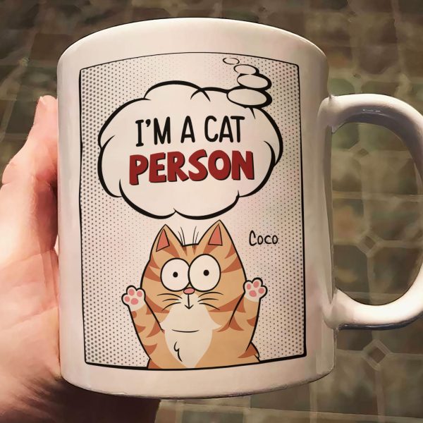I'm A Cat Person - Cartoon Version - Personalized Mug I'm A Cat Person - Cartoon Version - Personalized Mug