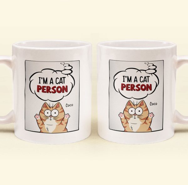I'm A Cat Person - Cartoon Version - Personalized Mug I'm A Cat Person - Cartoon Version - Personalized Mug