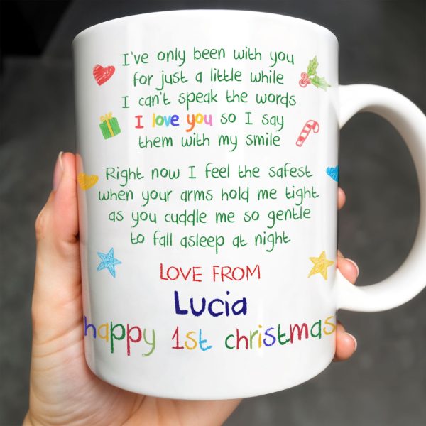 I'm As Lucky As Can Be, Happy 1st Christmas With Trees And Gifts - Personalized Custom Coffee Mug - XMAS040_MG I'm As Lucky As Can Be, Happy 1st Christmas With Trees And Gifts - Personalized Custom Coffee Mug - XMAS040_MG