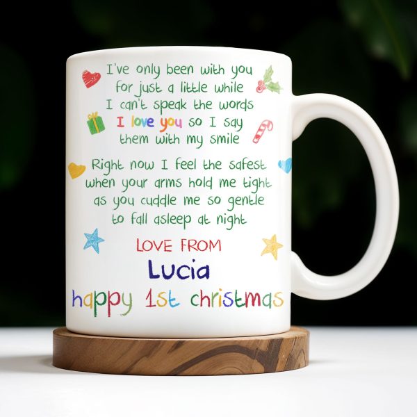 I'm As Lucky As Can Be, Happy 1st Christmas With Trees And Gifts - Personalized Custom Coffee Mug - XMAS040_MG I'm As Lucky As Can Be, Happy 1st Christmas With Trees And Gifts - Personalized Custom Coffee Mug - XMAS040_MG