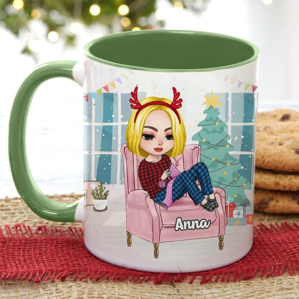 I'm Just A Few Skeins Of Yarn Personalized Knitting Crochet Mug, Christmas Tree Decor I'm Just A Few Skeins Of Yarn Personalized Knitting Crochet Mug, Christmas Tree Decor