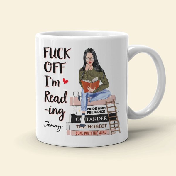 I'm Reading Book, Book Girl White Mug Gift