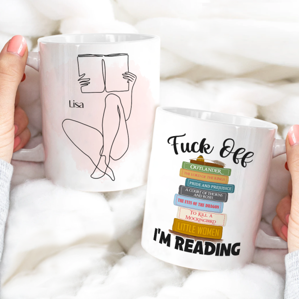 I'm Reading, Reading Book White Mug Gift I'm Reading, Reading Book White Mug Gift