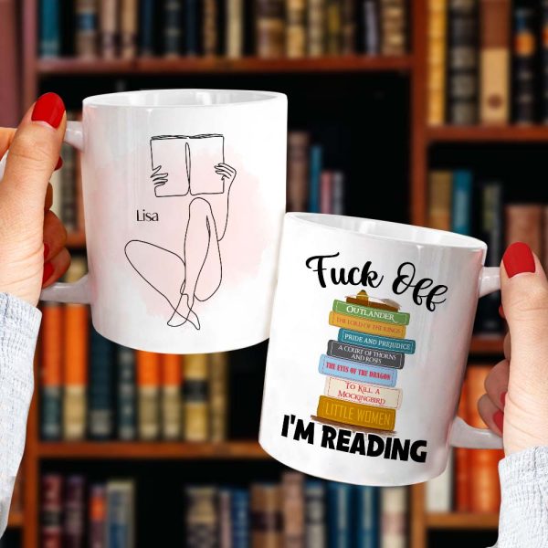 I'm Reading, Reading Book White Mug Gift I'm Reading, Reading Book White Mug Gift