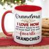 I'm Your Favorite Grandchild Personalized Mug, Gift For Grandma, Gift For Grandpa, Mother's Day Gift I'm Your Favorite Grandchild Personalized Mug, Gift For Grandma, Gift For Grandpa, Mother's Day Gift