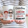 I'm Your Favorite Grandchild Personalized Mug, Gift For Grandma, Gift For Grandpa, Mother's Day Gift I'm Your Favorite Grandchild Personalized Mug, Gift For Grandma, Gift For Grandpa, Mother's Day Gift