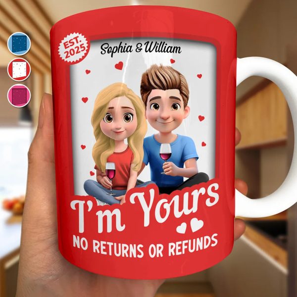 I'm Yours No Returns Or Refunds Toy Box Couple - Personalized White Edge-to-Edge Mug I'm Yours No Returns Or Refunds Toy Box Couple - Personalized White Edge-to-Edge Mug