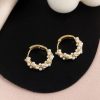 Imitation Pearl Small Round Hoop Earrings Imitation Pearl Small Round Hoop Earrings