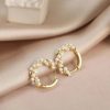 Imitation Pearl Small Round Hoop Earrings Imitation Pearl Small Round Hoop Earrings