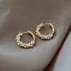 Imitation Pearl Small Round Hoop Earrings Imitation Pearl Small Round Hoop Earrings