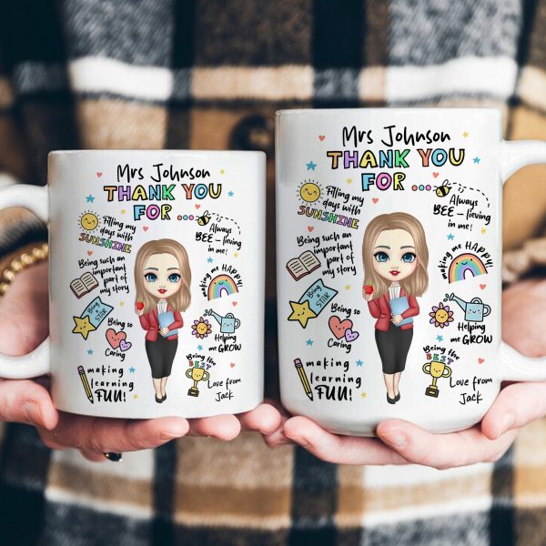 Important Part Of My Story - Thank You Teacher Gift - Personalized Mug Important Part Of My Story - Thank You Teacher Gift - Personalized Mug