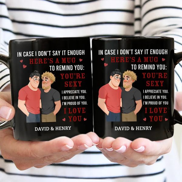 In Case I Don't Say It Enough Couples Animate Hugging Couple - Personalized Mug In Case I Don't Say It Enough Couples Animate Hugging Couple - Personalized Mug