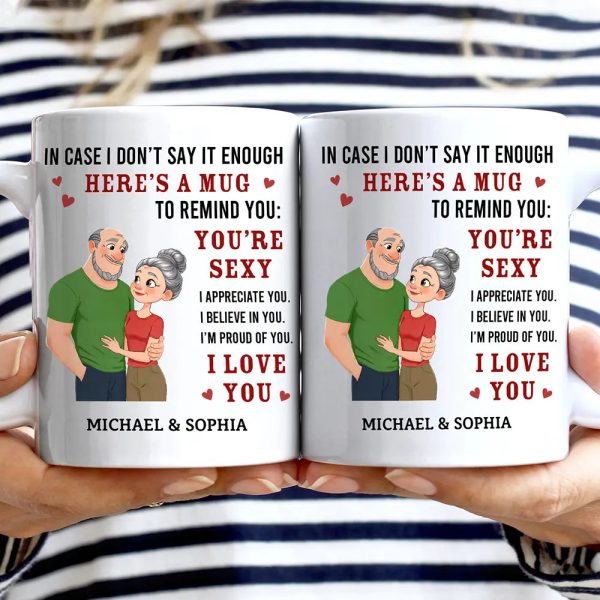 In Case I Don't Say It Enough Couples Animate Hugging Couple - Personalized Mug In Case I Don't Say It Enough Couples Animate Hugging Couple - Personalized Mug