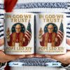 In God We Trust, Pope And American Flag - Personalized Custom Coffee Mug - FTH079_MG In God We Trust, Pope And American Flag - Personalized Custom Coffee Mug - FTH079_MG